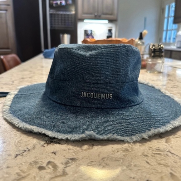 Jacquemus Blue Denim Bucket Hat - Picture 1 of 8